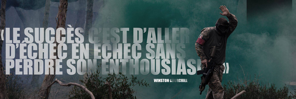 Joueur de paintball à Toulon